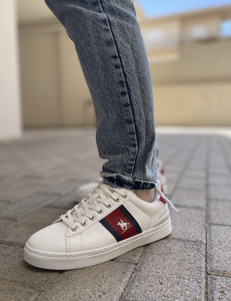 US GRAND POLO Us Grand Polo λευκά ανδρικά casual sneakers GPM418115